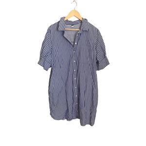 Old Navy Striped Short-Sleeve Shirt Dress Size XL